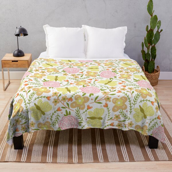 Item preview, bright summer pink rose with a flock of butterflies in the flower garden designed and sold by shirtmate.