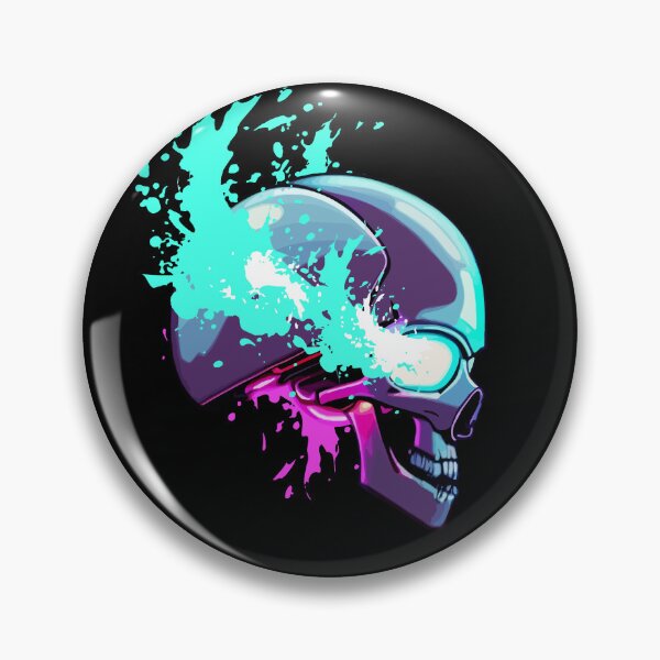 Item preview, Robot Skull Splash designed and sold by DistortedBrain.