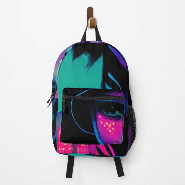 Item preview, 80s Style Neon Cyber Punk Rocker Girl designed and sold by jjwalters.