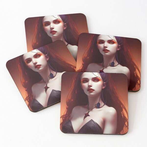 Item preview, Gorgeous Brunette Vampire Seductress Alluring Dark Maiden Beautiful Artwork designed and sold by Eliteijr.