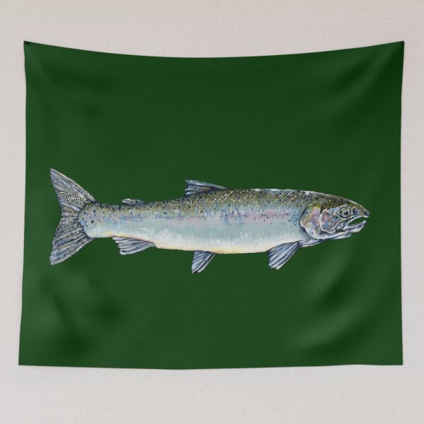 Item preview, Steelhead Trout Original Oil Painting designed and sold by Mark Tollner Art.