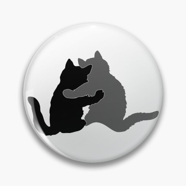 Item preview, You and Me, Kitty Pals - Black and Grey designed and sold by Sweetie Spicy.