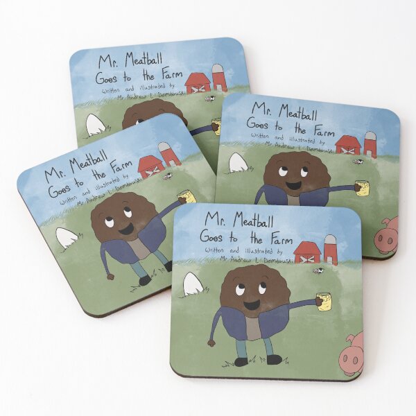 Item preview, Mr Meatball Goes to the Farm Cover  designed and sold by Zoo-by-AJ.