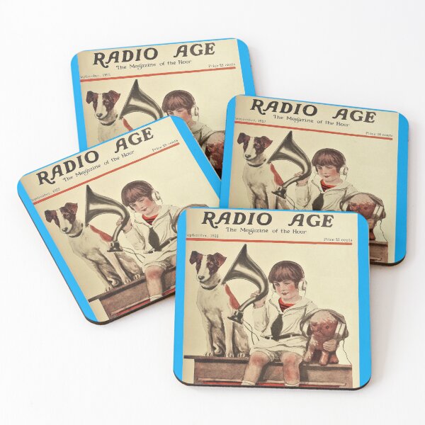 Item preview, RADIO AGE 1922 magazine cover Little Boy and His Dog and toy listen to OTR designed and sold by Love30smovies.