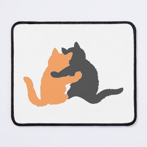 Item preview, You and Me, Kitty Pals - Orange and Grey designed and sold by Sweetie Spicy.