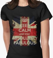 Keep Calm and Stay Absolutely Fabulous Women's Fitted T-Shirt
