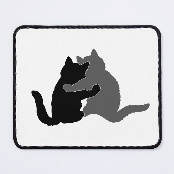 Item preview, You and Me, Kitty Pals - Black and Grey designed and sold by Sweetie Spicy.