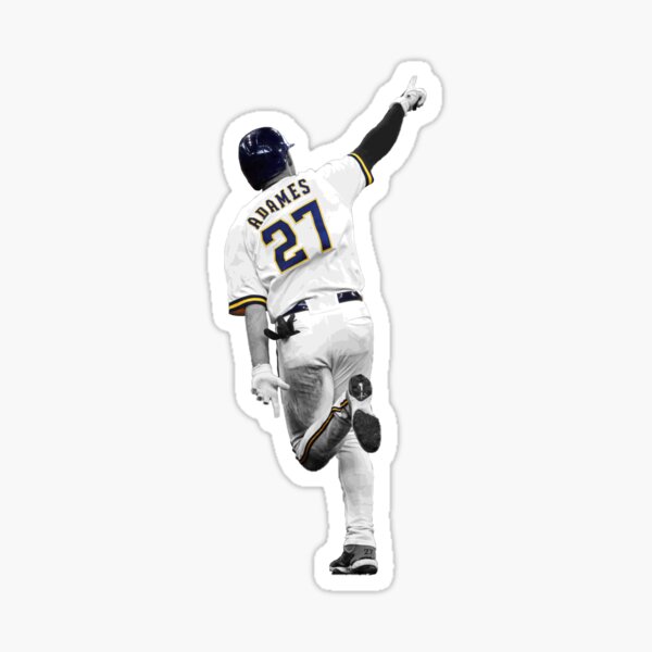 Willy Adames baseball Paper Poster Brewers 4 - Willy Adames - Sticker