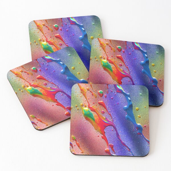 Item preview, Rainbow Drip Ink Flow Splatter Splash Design designed and sold by ClairesPatterns.