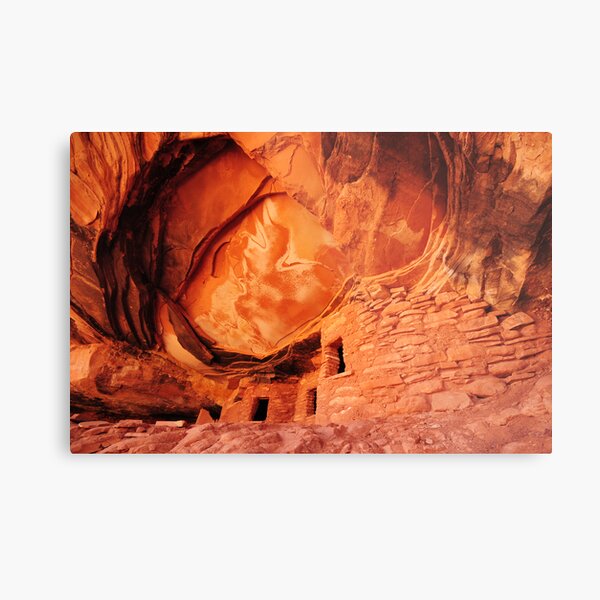 Fallen Roof Ruin Metal Print