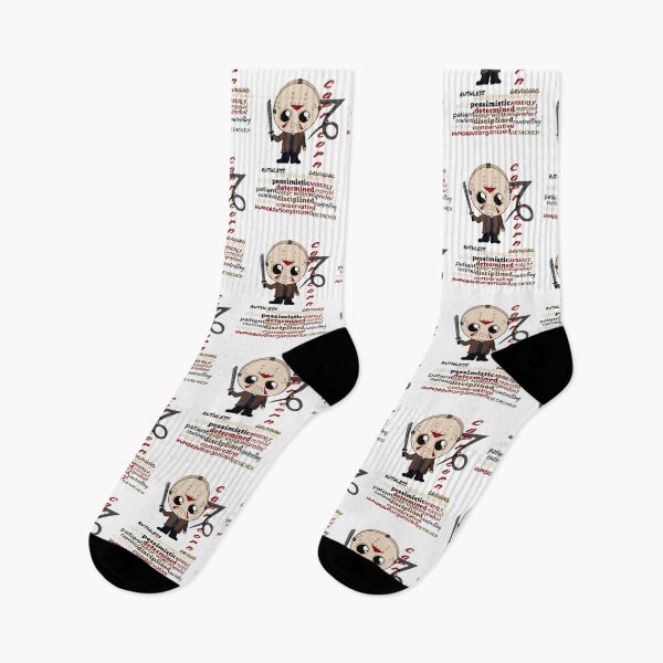 Item preview, Capricorn Zodiac Horror Monster- funny, cute, december, january, sign, horoscope, creepy, thriller, movie, film, traits, machete, hockey, mask, camp, scary, killers, fiction, kawaii, chibi designed and sold by Bruh-llc.