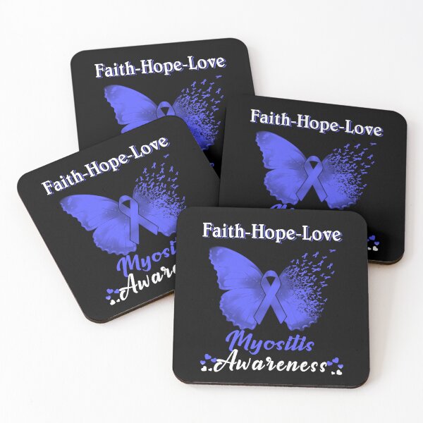Item preview, Faith Hope Love Butterfly Myositis Awareness designed and sold by Gillosina.