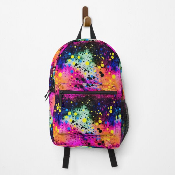 Item preview, Neon Rainbow Colors Ink Cloud Splatter Splash Design designed and sold by ClairesPatterns.