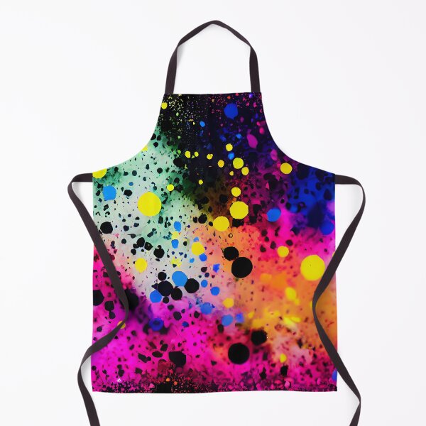 Item preview, Neon Rainbow Colors Ink Cloud Splatter Splash Design designed and sold by ClairesPatterns.
