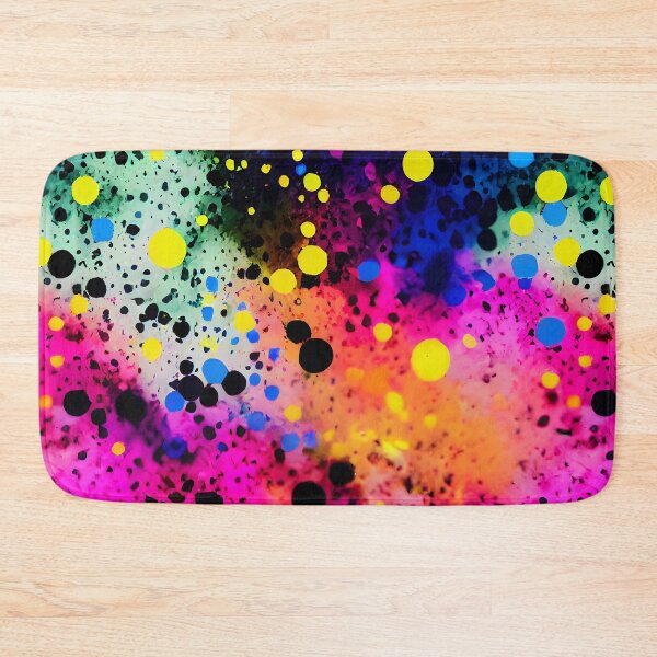 Item preview, Neon Rainbow Colors Ink Cloud Splatter Splash Design designed and sold by ClairesPatterns.