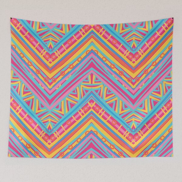 Item preview, Colorful Ethnic Zigzag Pattern 2 designed and sold by stylebytara.