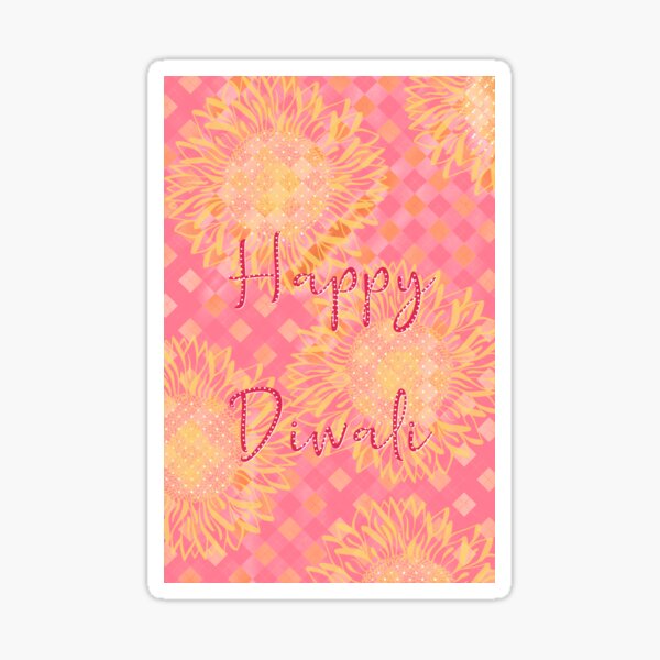 Happy Diwali glow Sticker