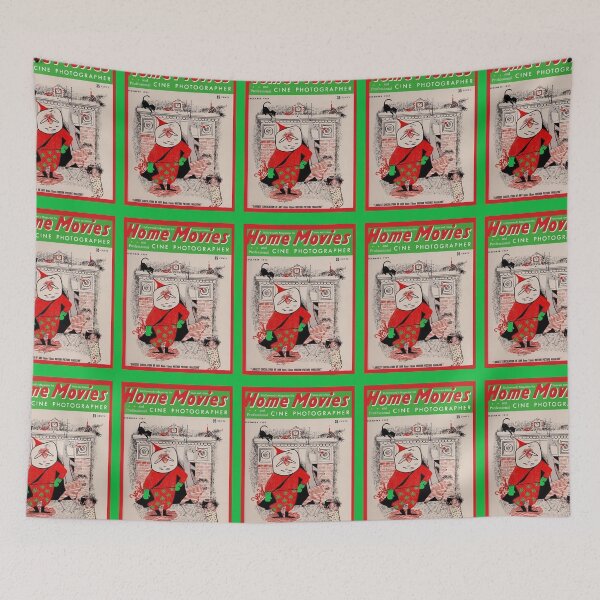 Item preview, HOME MOVIES 1950's magazine cover SANTA CLAUS and RUDOLPH designed and sold by Love30smovies.