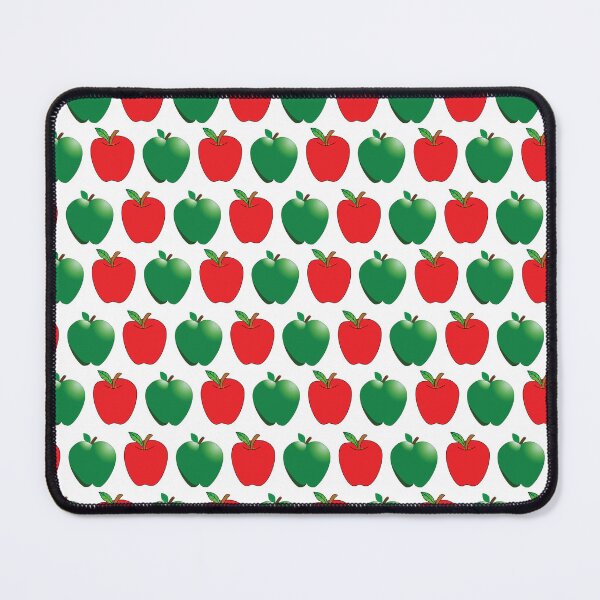 Item preview, Red And Green Apples On White Background designed and sold by burbankdesigns.