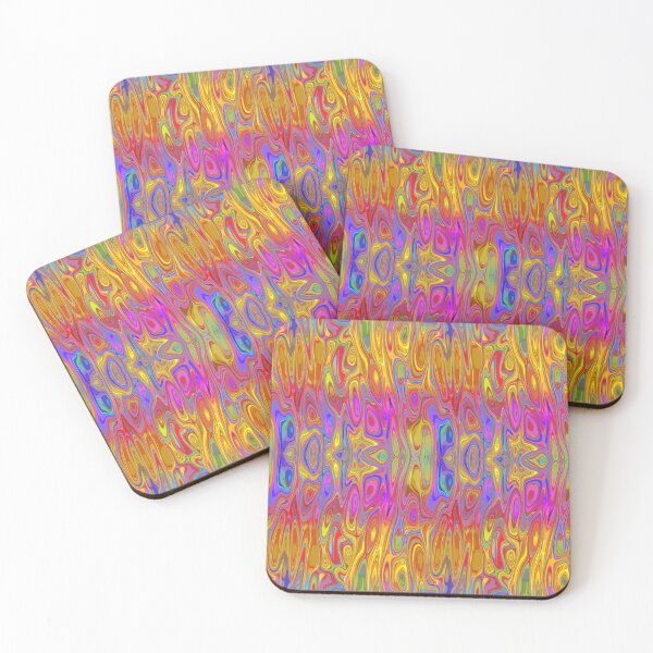 Item preview, Wavy Rainbows, fantasy fractal pattern designed and sold by LoneAngel.