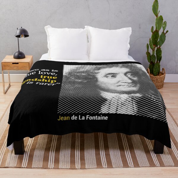 Item preview, Jean de La Fontaine's Portrait with a Friendship Quote designed and sold by emotica.