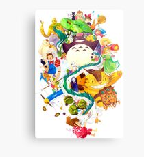 Childhood Memories Collage Metal Print