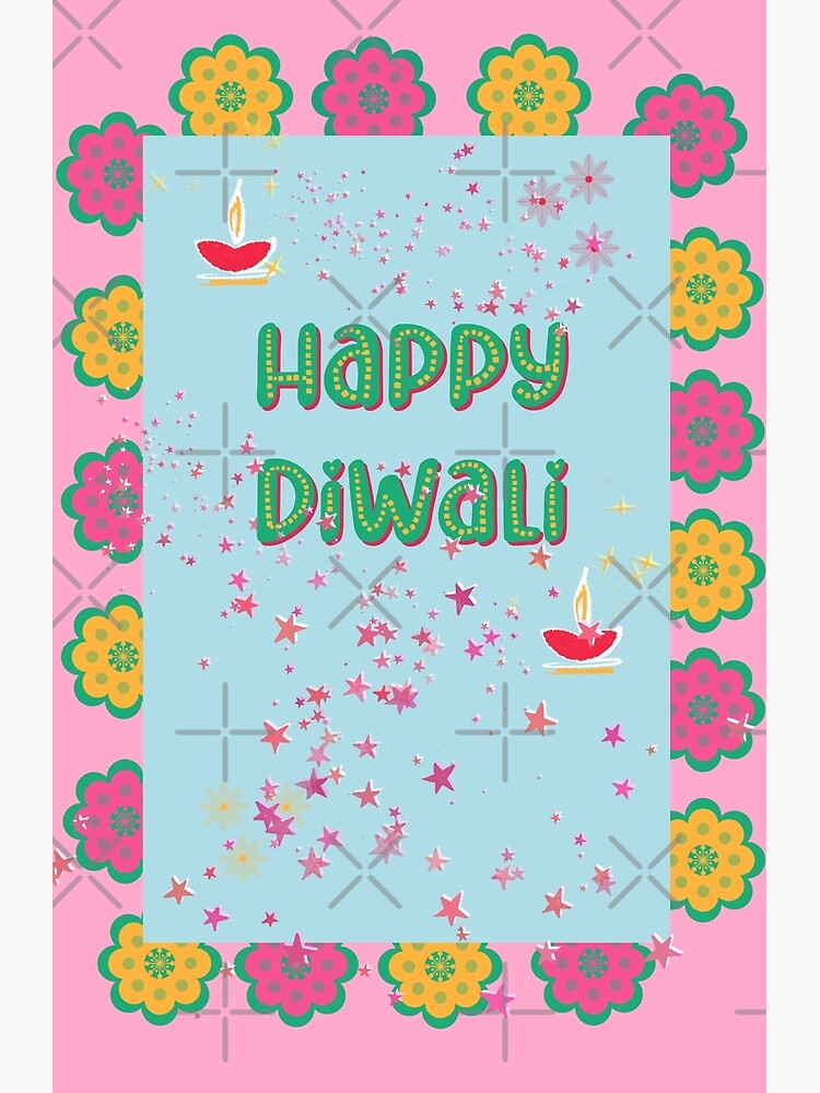 Hand Drawn Happy Diwali Poster or Banner with Oil Lamp Decoration. Stock  Illustration - Illustration of floral, creative: 154689388