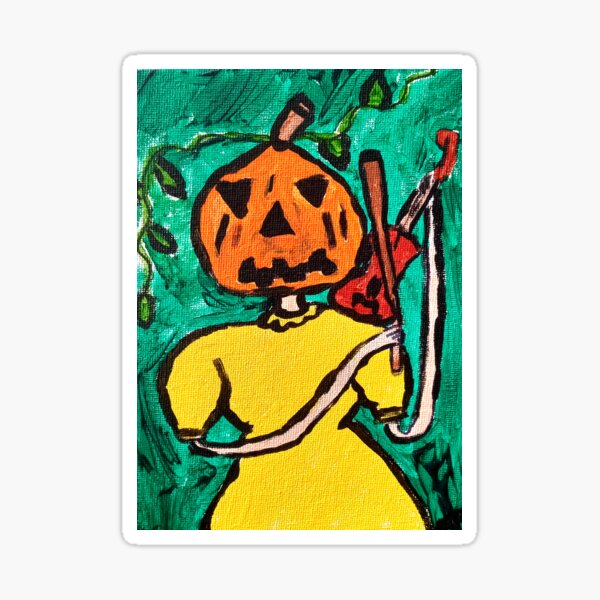 Item preview, Pumpkin Head Playing Violin  designed and sold by SparedSplinter.