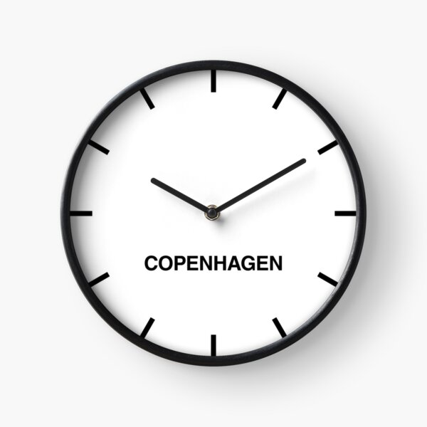 Newsroom Wall Clock Copenhagen Time Zone Clock