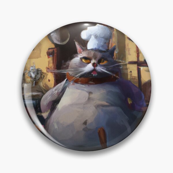 Item preview, Haricot the Cat, chef in the kitchen (Baroque) designed and sold by thecatandkettle.