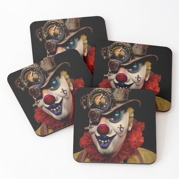 Item preview, Digital art image of steampunk clown designed and sold by Gala-life1.