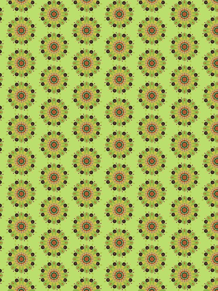 Mandala fleur, vert by RosaLeeDesign