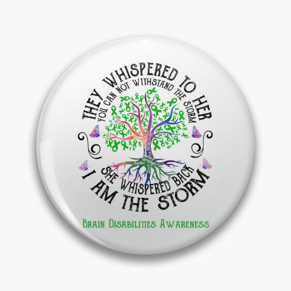 Item preview, Brain Disabilities Awareness - Brain Disabilities Warrior I Am The Storm designed and sold by RunningShop.