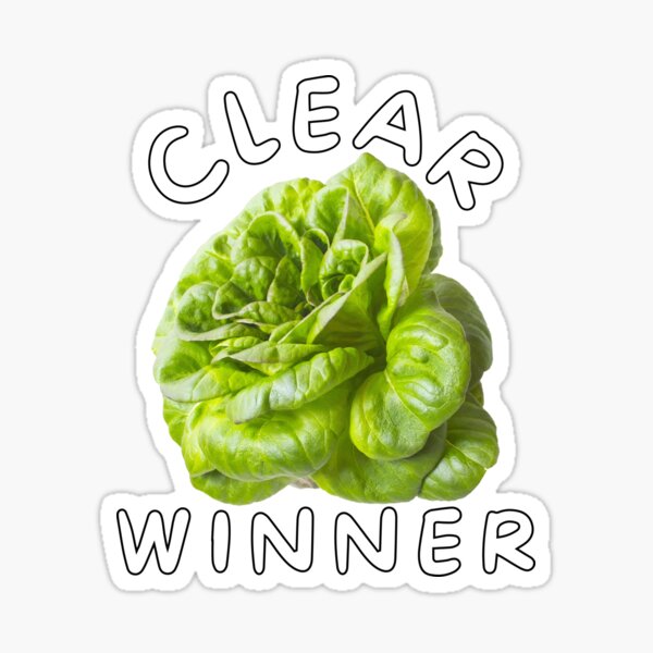 "The Lettuce Won! Liz Truss Lettuce" Sticker for Sale by PositiveEdge