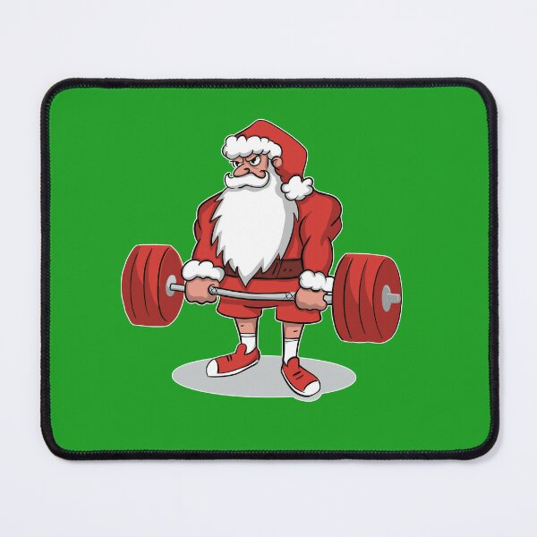 Weightlifting Santa Cards and Gift Wrap – Powerful Ideas Press