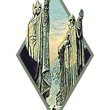 Artwork thumbnail, Kings by the River - Digital Art - Diamond Frame - White - Fantasy by Fenay Designs