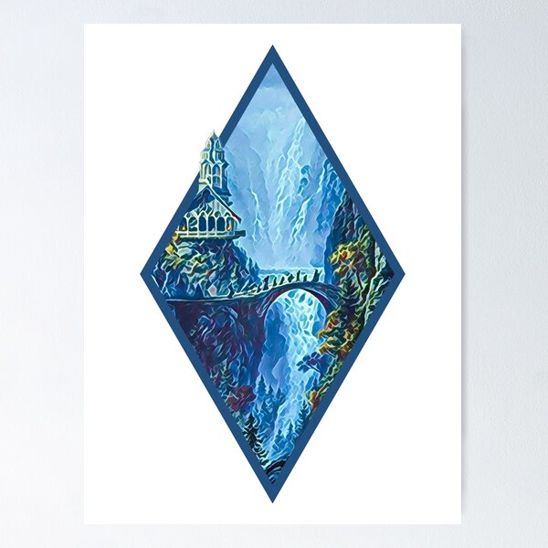 Item preview, The Fellowship Departs - Digital Art - Diamond Frame - White - Fantasy designed and sold by Fenay Designs.