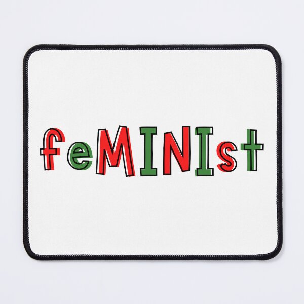 Item preview, feMINIst KIDS FEMINISM SIMPLE TEXT OUTLINE | CHRISTMAS FEMINISTA RETRO BUBBLE TEXT designed and sold by Festive Feminist.