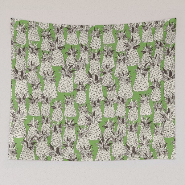 Item preview, pineapple palm green designed and sold by scrummy.