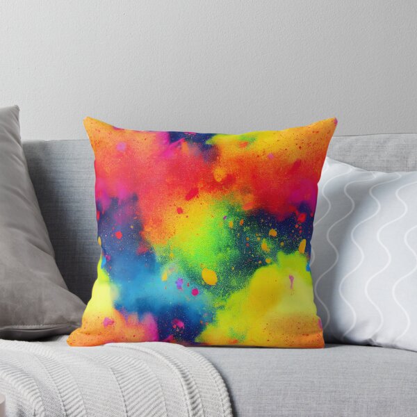 Item preview, Rainbow colored ink cloud splatter splash  design designed and sold by ClairesPatterns.