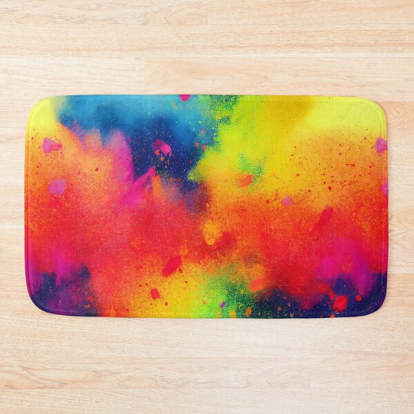 Item preview, Rainbow colored ink cloud splatter splash  design designed and sold by ClairesPatterns.