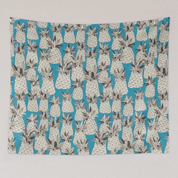 Item preview, pineapple summer blue designed and sold by scrummy.