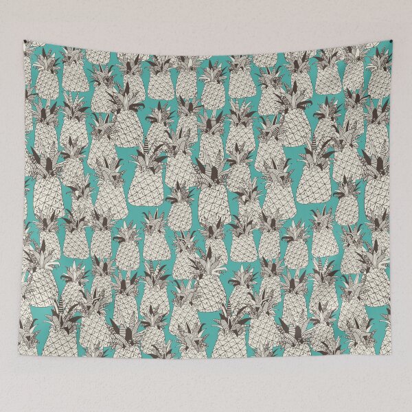 Item preview, pineapple turquoise sea designed and sold by scrummy.