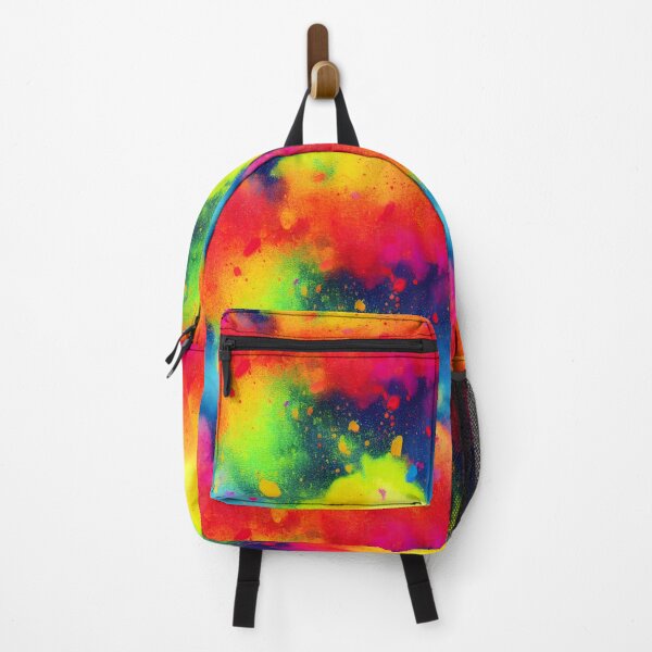 Item preview, Rainbow colored ink cloud splatter splash design designed and sold by ClairesPatterns.