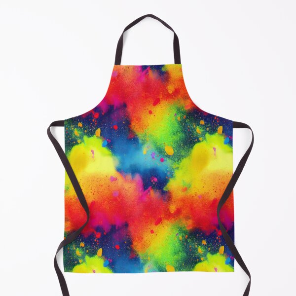 Item preview, Rainbow colored ink cloud splatter splash design designed and sold by ClairesPatterns.