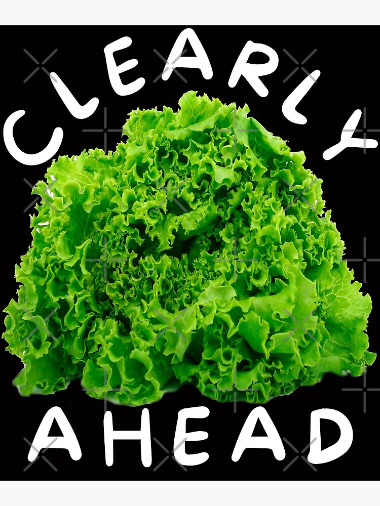 "The Lettuce Won! Liz Truss Lettuce "Clearly AHead" Funny Pun" Poster