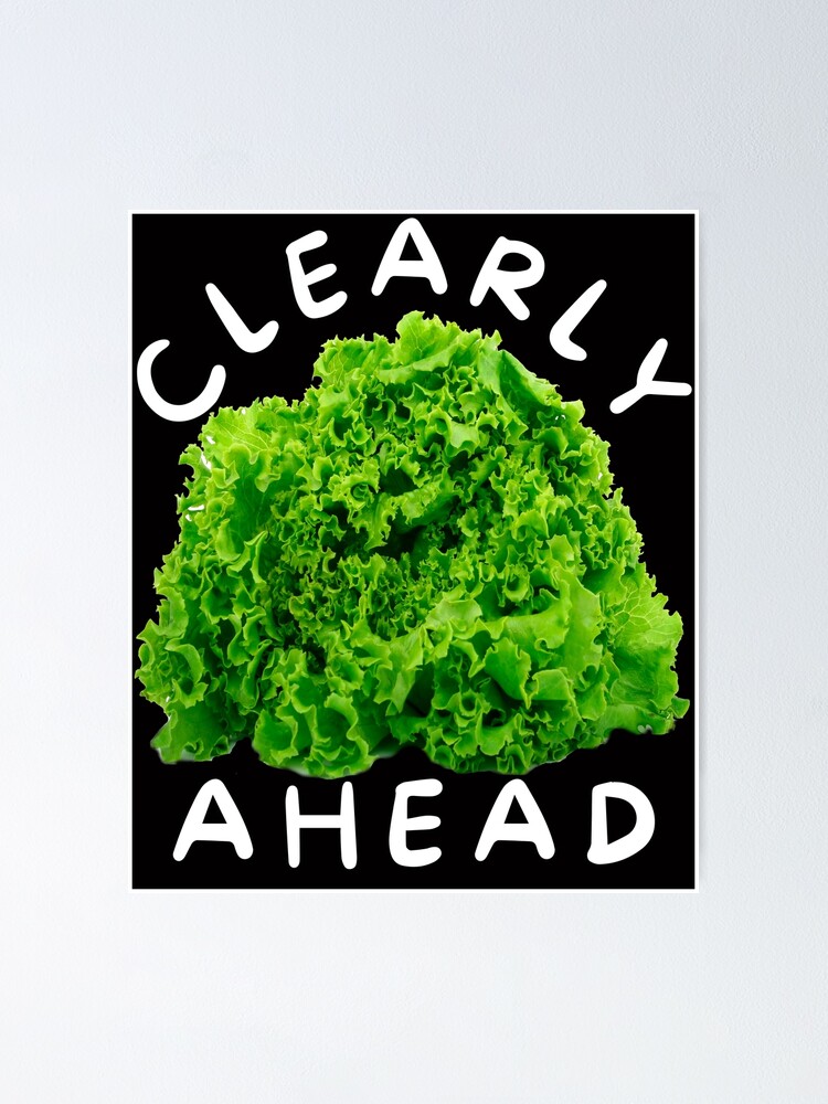 "The Lettuce Won! Liz Truss Lettuce "Clearly AHead" Funny Pun" Poster