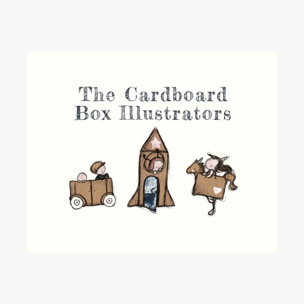 Item preview, The Cardboard Box Illustrators designed and sold by Natasha Hagarty.