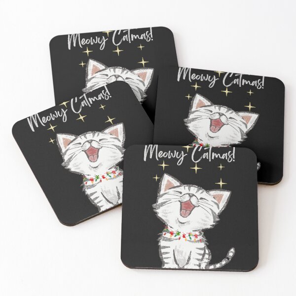 Item preview, Singing Cat pink Christmas Meow Catmas designed and sold by Lumia Creations.