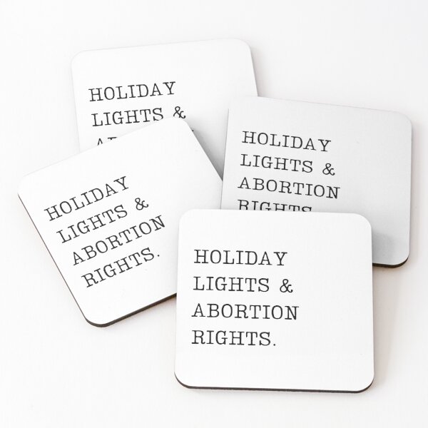 Item preview, HOLIDAY LIGHTS & ABORTION RIGHTS | CHRISTMAS FEMINIST SIMPLE TEXT | MINIMALISM FEMINISM QUOTE designed and sold by Festive Feminist.